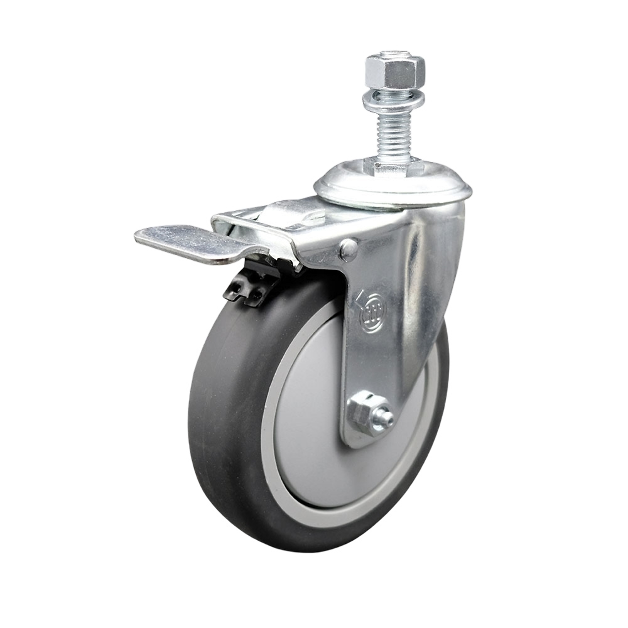 Service Caster, 5in. x 1 1/4in. Stem Caster, Wheel Diameter 5 in, Caster Type Swivel, Package (qty.) 1, Model# SCC-TSTTL20S514-TPRB-121315